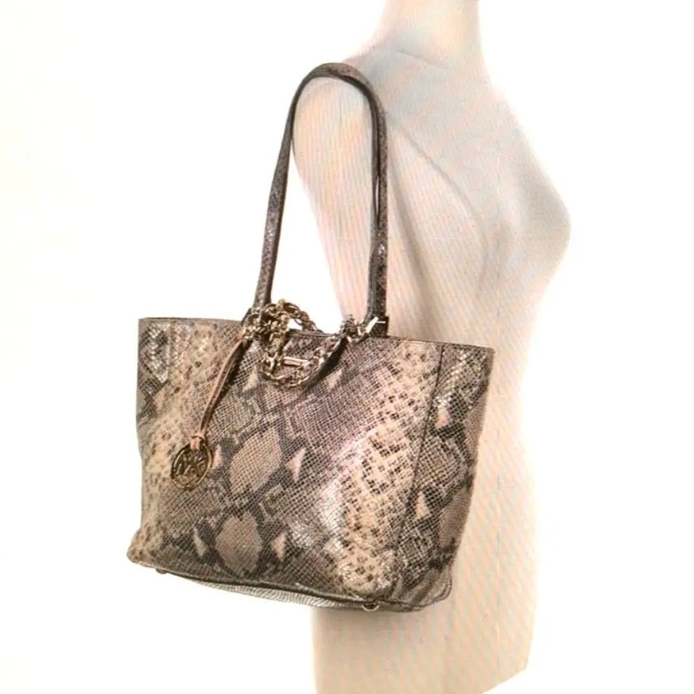 Michael Kors Multi Harper Python/Snakeskin Suede/… - image 1